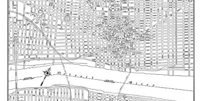 Street map Detroit
